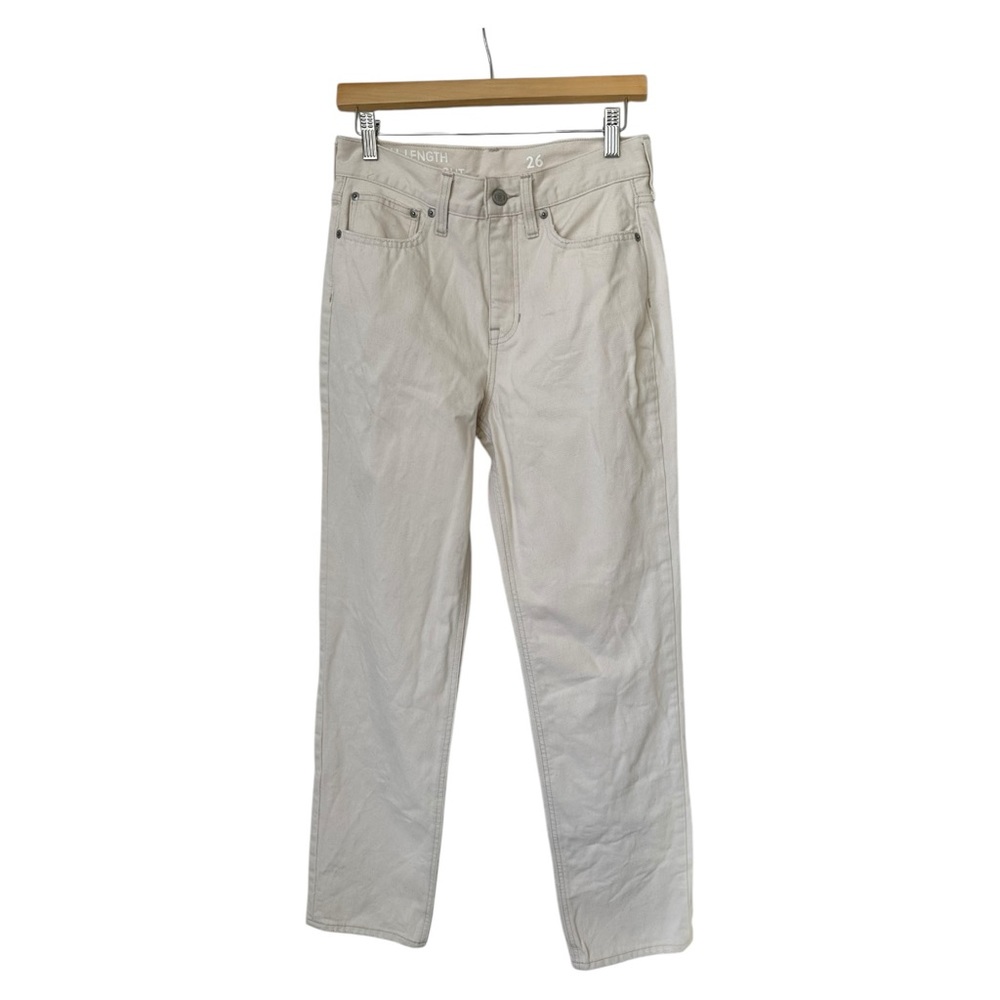 J. Crew High-Rise Full Length '90s Classic Straight Jean Natural Denim Size 26 - Picture 6 of 13